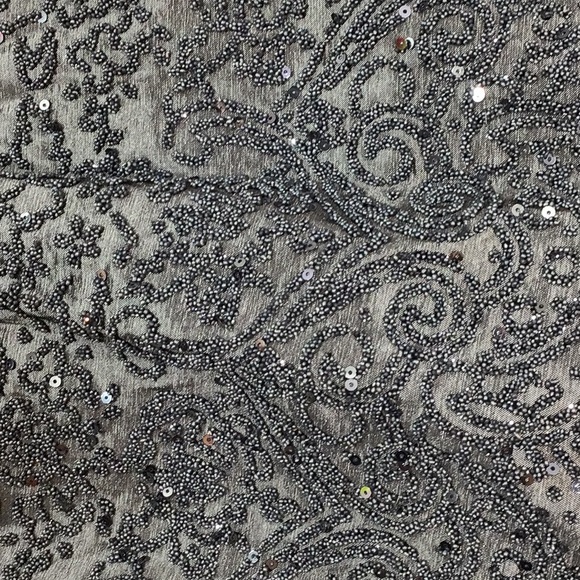 LF Leslie Fay silver gray beaded date dress 12 NWT - Picture 12 of 13